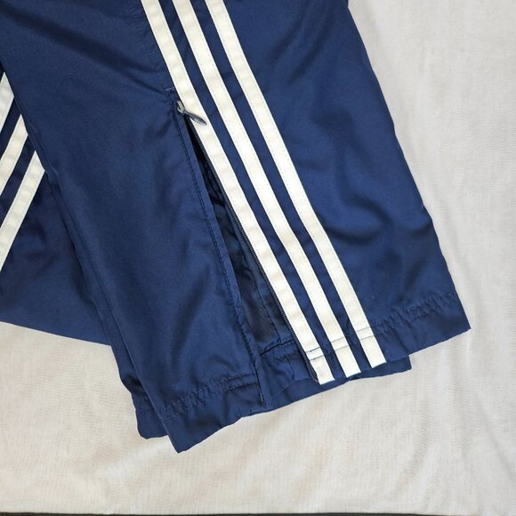 Adidas Navy Blue Athletic Pants with Zippered Ankle, Size Small - Picture 4 of 13